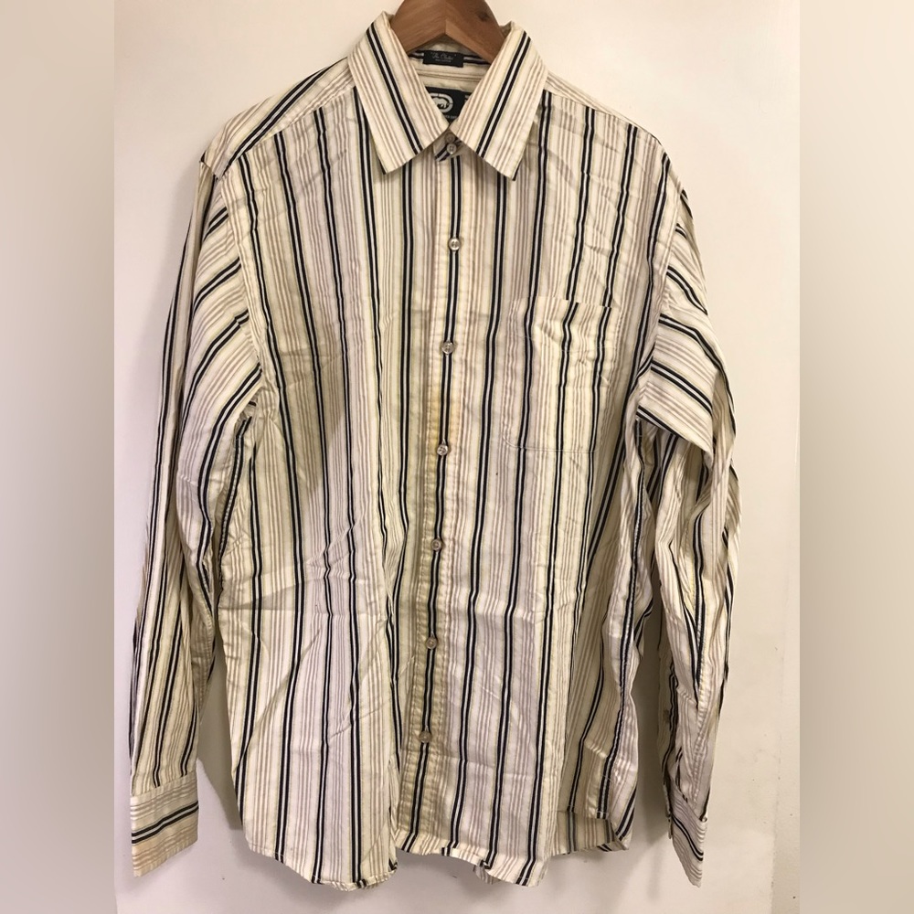 Size large yellow black white and pin Stripe